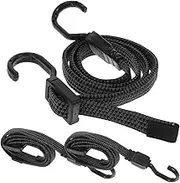 Totority 3Pcs Adjustable Bungee Cords Heavy Duty Elastic Straps with Hooks for Outdoor Camping Cargo Binding and Luggage Securing Reliable Strong Load Bearing Capacity