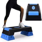Adjustable Workout Aerobic Stepper, Aerobic Exercise Step Platform with 4 Risers