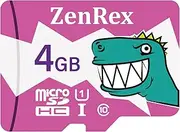 ZenRex 4GB Micro SDHC High Speed C10 U1 Memory Card for Camera Tablet Smartphone
