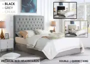 Fabric Bed Head Upholstered Headboard Double Queen King Size Bedhead Frame