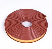 U-Shape Furniture Edge Banding, edging strip， 16.4FTSoft Silica Gel Self Adhesive Veneer Edge Banding,Edge Bumper Guards,Flexible TPE Veneer Furniture Corner & Edge Guards for Table Cabinet(Brown,36mm