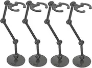 FUNNETOYU 4pcs Action Figure Stand Stable Display Base for Dolls and Collectibles Simple Design for Home Decor Strong Support Figures and Models