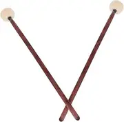 ULDIGI 2pcs Drumsticks with Solid Wood Handle Percussion Mallet for Beginners and Practice Exceptional Audio Comfortable Grip for Tuning Drums