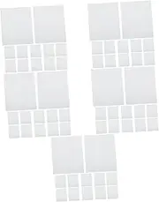 ULTECHNOVO 5sets Microfiber Jewelry Cleaning Cloths for Earrings Necklaces Bracelets Polishing Cloth for Jewelry No Scratch Dust-Free Reusable 50pcs*5