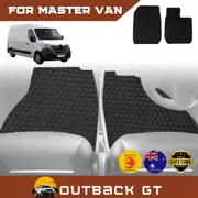 6D Diamond Car Floor Mats for Renault Master Van 2010-Current Front Set - Heavy Duty Carpet Liner