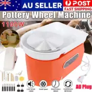 1100W Electric Pottery Wheel Machine Ceramic Work Ceramics Clay Foot Pedal AU