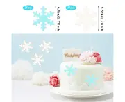 Snowflake Glutinous Rice Paper Material Cake Decoration