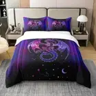 Dragon Bedding Duvet Cover 100% Set Twin Size Galaxy Bedding Set for