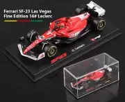 2023 F1 Charles Leclerc Ferrari Las Vegas GP SF23 Diecast Car Model Driver Case