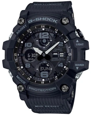 G-Shock Mudmaster GWG-100-1AJF Solar Atomic Shock-Resist Watch Black
