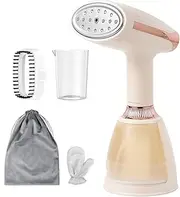 Handheld Clothes Steamer, 1500W Powerful Wrinkle Remover with 280ML Water Tank and LCD Screen, 3 Steam Levels and 30S Fast Heat-up, Electric Garment Steamer for Home, Office, Travel