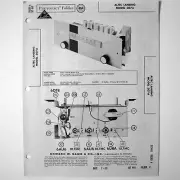 Altec Lansing Model 307A A-C 4 Tube FM Tuner - SAMS Photofact ™ 1959 - New NOS