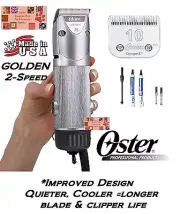 OSTER GOLDEN 2-Speed PET Dog Cat GROOMING A5 Clipper KIT w/CryogenX 10 BLADE SET
