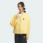 【ADIDAS 愛迪達】外套 女款 運動連帽外套 TECH UPF HD JKT 黃 IM8836