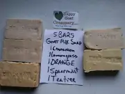 5 BARS CINNAMON LEMONGRASS GOAT MILK SOAP PURE ESSENTIAL OIL HAPPY GOAT CREAMERY