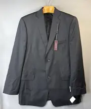 Hickey Freeman Blazer Boys 22 R Black Wool Sports Coat Wedding Graduation NWT