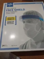 ***1BX of 14***Face Shield Full Length w/ Foam Strip
