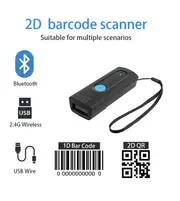 Mini Pocket Barcode Scanner Wireless Bluetooth Instant Upload or storage Mode Optional Support IOS Android Windows System M3DB 2D CMOS