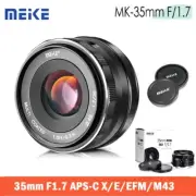 Meike 35mm F1.7 APS-C Manual Focus Lens For Fuji XF Sony E Canon-EF-M M4/3 Mount