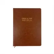 2025-2026 Financial Year Diary OzCorp A4 Day to Page Tan FD59