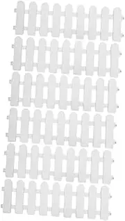 6Pcs Outdoor Tortoise Enclosure Garden Fence Plastic Picket Edging for Lawn Flowerbeds Pet Fence Safe Secure Space for Tortoises Small Reptiles Easy