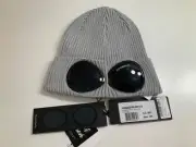 C.P. COMPANY GREY GOGGLE DETAILED TURN UP COTTON HAT SZ FITS ALL NEW ITALY