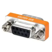 DB9 9-Pin DB 9 RS-232 Male to Female Mini Null Modem Coupler Adapter Converter