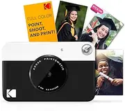 KODAK Printomatic Full-Color Instant Print Digital Camera - Colorful Photos On Zink 2x3 Sticky-Back Photo Paper - 5MP, Portable, Creative Fun Birthday, Christmas, Holiday - Black
