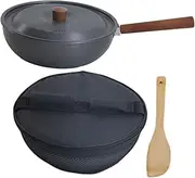 ANDRESLAD Camping Kitchen Set Aluminum Cookware Mini Frying Pan Cheese Melting Pot Perfect for Outdoor Cooking Picnics Hiking