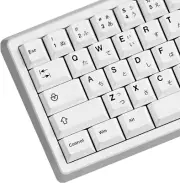 125 Keys White PBT Keycaps Set, Custom Keyboard Keycaps Japanese Keycaps, Minima