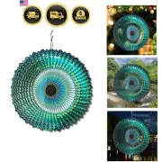 Wind Spinner Mandala Starry Sky 12 Inch Kinetic Metal Art Outdoor Indoor