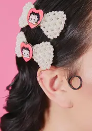 [Dolls Kill x Betty Boop] You're A Pearl Hair Bow Set