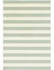[Miss Amara] Blair Stripe Washable Rug in Green