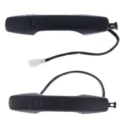 Door Handle Outer for Toyota Landcruiser 07-21 Set 2 Black REAR LH+RH W/Sensor (for: Toyota)