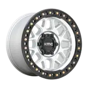 17x9 KMC KM549 GRS Machined W/Satin Black Lip Wheel 5x5 (-12mm)