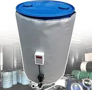Drum Heater Barrel Band for 55 Gallon Metal Oil Drum, 2300 Watt Grease Keg Heater, Temperature Adjustment Insulated Band Heater Pail Heater,A
