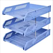 3 Layers Documents Tray Holders Desktop Storage Shelf Bookshelf A4 File Organizer Office School Supplies Desk Accessories