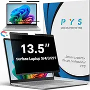 PYS 13.5 Inch Magnetic Elite Privacy Screen for Microsoft Surface Laptop 5/4/3/2/1 - MagicAdsorb Laptop Screen Privacy Shield and Anti-Glare Protector, Detachable Blue Light Filter Privacy Screen