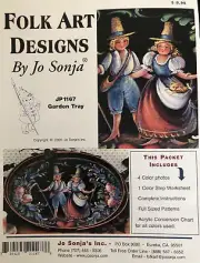 Tole Painting Pattern Packet: Garden Tray by Jo Sonja Jansen