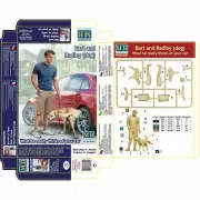 MASTER BOX MB24049 Scale Figure Kit 1:24 What he really... Bart and Radley (dog)