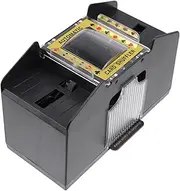 BCOATH Poker Set Automatic Card 4 Deck Poker Machine Electric Shuffling Tool Great for Parties Easy to Carry