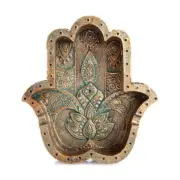 Sacred Symbol Hand of God Hamsa Palm Incense Stick Holder Burner and Ashtray