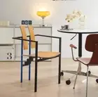 Postmodern Memphis Style Dining Chair, Nordic Modern