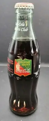 Coca cola Collectors Club Kansas City-1995 coke bottle FOUNTAIN SERVICE