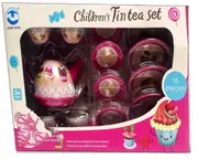 Sweet Cup Cake Tin Tea Set