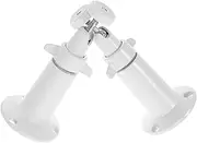 KICHOUSE 2pcs Camera Bracket Outdoor Camera Mount Adjustable Universal Mounting Bracket Security Camera Support Outdoor Camera Support Adjustable Security Mount Aluminum Alloy White