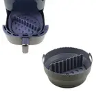 Round Air Fryer Baking Pan with Dividing Pad Air Fryer Baking Tray Oven