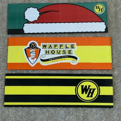 Waffle House Paper Hat Retro 70th Anniversary Holiday Santa Classic Pick Match