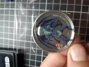 YUGIOH Tazos Metalix Silver Rare Seven-Armed Fiend #55 Tazo 2004