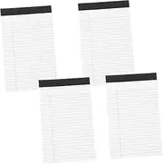 UTHCLO Set of 4 Notebooks Lined Notepad Wide Ruled Paper Legal Pad for Work Meetings and Planning